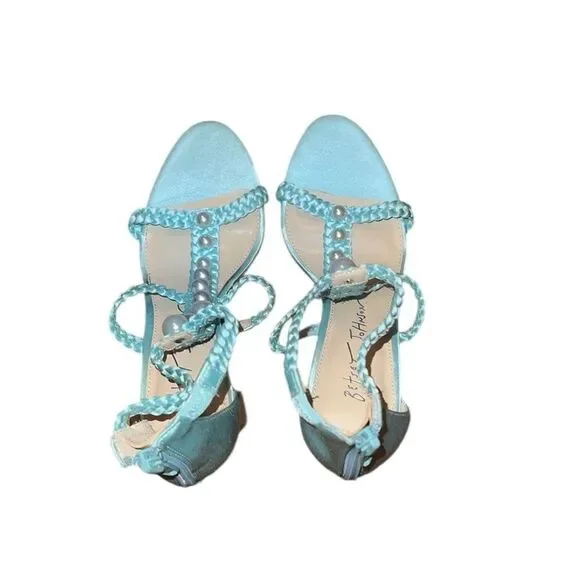 Betsey Johnson Elegant Blue Strappy Women's Sandals Size 6 - Picture 2 of 5